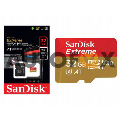 SanDisk microSD 32GB Extreme U3 100Mb\s Карта памяти