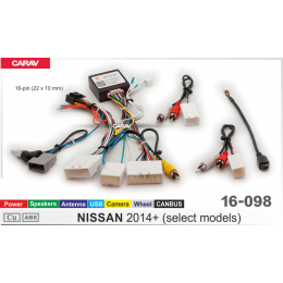 Carav 16-098: CAN-Simple Soft NISSAN 14+ (Питание/Динамики/Антенна/Камера/Руль/USB)