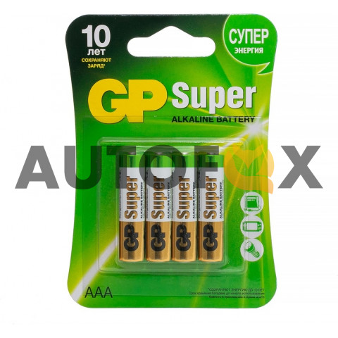 GP AAA LR03/4SH Super Alkaline Элемент питания 