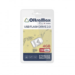 USB флэш-диск 2.0 4GB OltraMax (маленькая) White