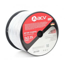 ACV KP100-2250PRO Акустический кабель 14AWG/100м (2x2.25) чистая бескислородная луженая медь 99.99%