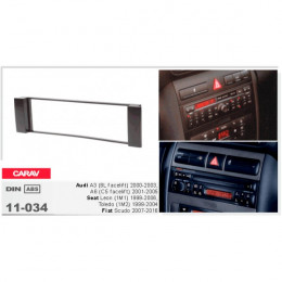 Carav 11-034: 1 DIN / 182 x 53 mm / AUDI A3 (8L) 2000-2003, A6 (4B) 2001-2005 / SEAT Toledo, Leon 19